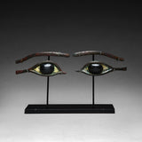Pair of Egyptian Bronze Eye Inlays