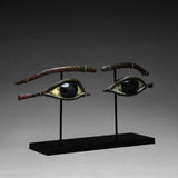 Pair of Egyptian Bronze Eye Inlays
