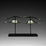 Pair of Egyptian Bronze Eye Inlays