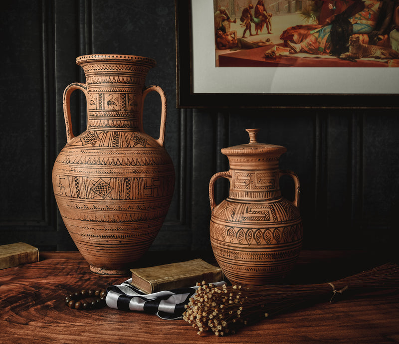 Greek Geometric Pottery Amphora