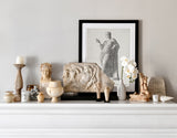 Roman Marble Sarcophagus Lid Fragment