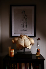 Imperial Roman Marble Torso Fragment of a Heroic Male Youth