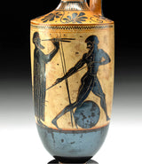 Attic Black-Figure Lekythos by the Athena Painter