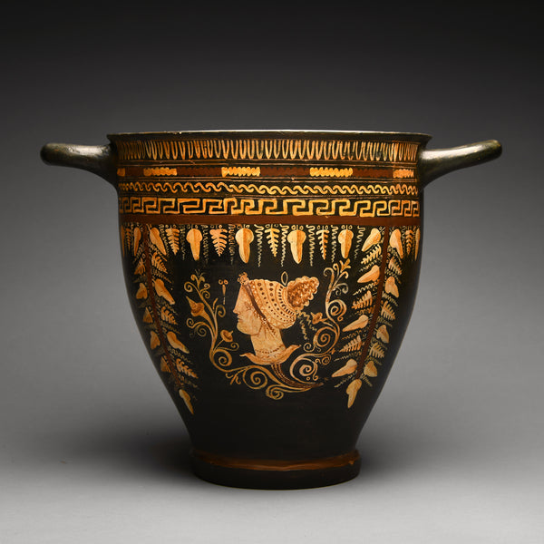 Apulian Gnathian Ware Polychromed Skyphos