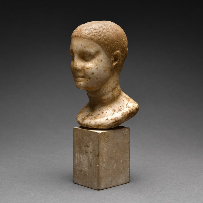 Ptolemaic Marble Bust of a Youth