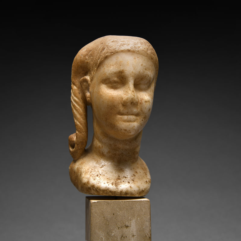 Ptolemaic Marble Bust of a Youth