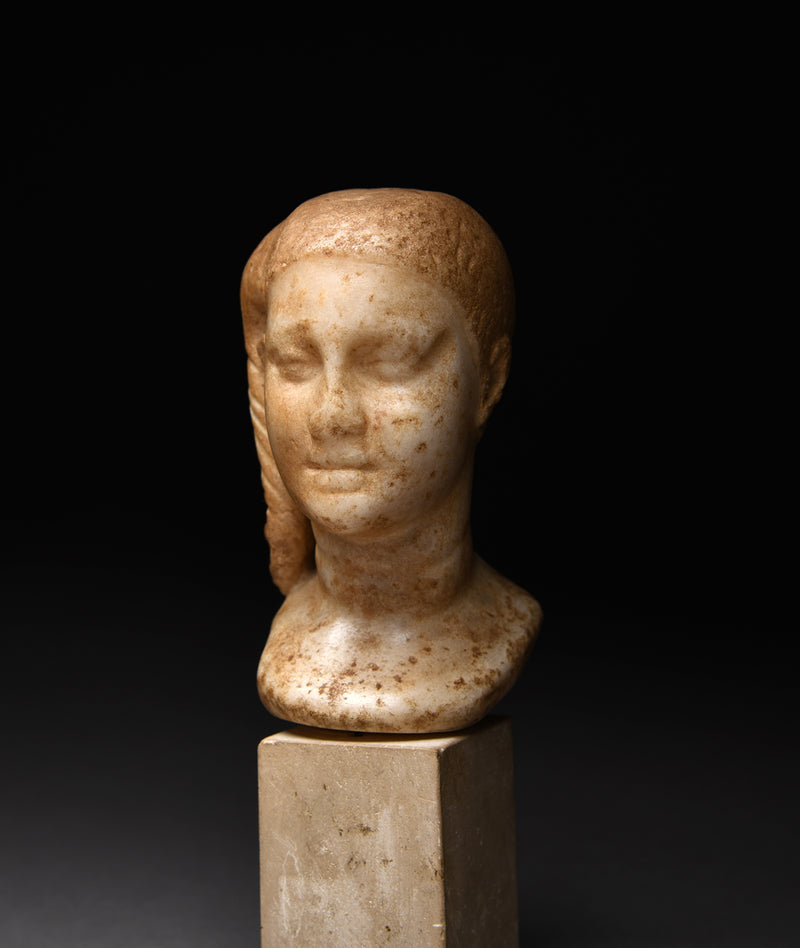 Ptolemaic Marble Bust of a Youth